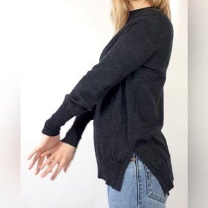 BADGLEY MISCHKA 100% Merino Wool Mock Neck Sweater, Size S